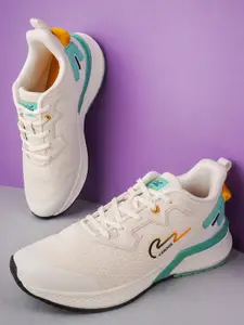 Campus Men Off White Mesh Running Shoes