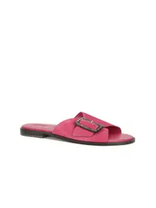 Naturalizer Women Pink Open Toe Flats