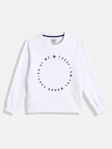 WROGN YOUTH Boys White Printed Sweatshirt