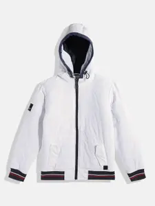 WROGN YOUTH Boys White Solid Puffer Jacket