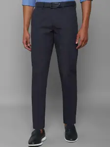 Allen Solly Men Navy Blue Slim Fit Trousers