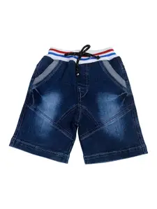 POMY & JINNY Boys Blue Washed Washed Denim Denim Shorts