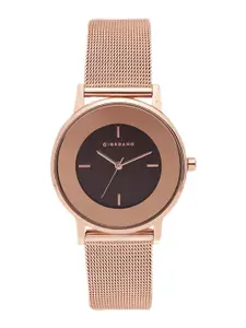 GIORDANO Women Brown Analogue Watch A2052-66