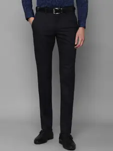 Louis Philippe Men Black Slim Fit Trousers