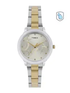 Timex Women Champagne Analogue Watch - TW000T608