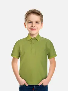Gini and Jony Boys Green Polo Collar T-shirt