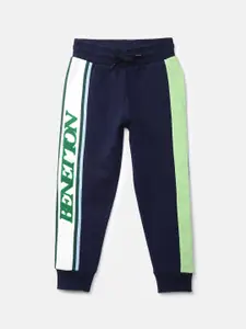United Colors of Benetton Infant Boys Navy-Blue Color-Blocked Joggers