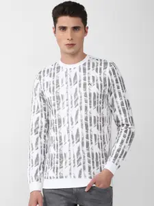 V Dot Men Multicoloured Printed Sweatshirt