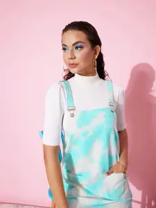 Dressberry Pure Cotton Tie and Dye Pinafore Dress