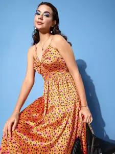 DressBerry Floral Maxi Dress with Gathers