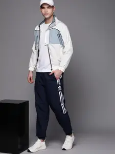 ADIDAS Originals Men Solid Lock Up Joggers with Side Stripes