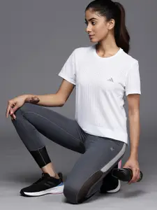 ADIDAS Women Slim Fit Fast Running T-shirt