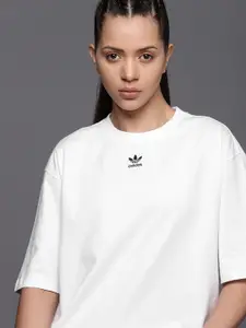 ADIDAS Originals Pure Cotton Drop-Shoulder Sleeves Oversized T-shirt