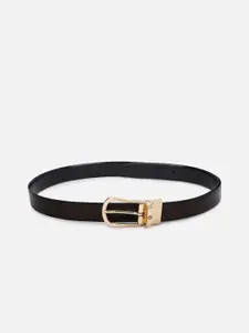 Louis Philippe Men Black Leather Belt