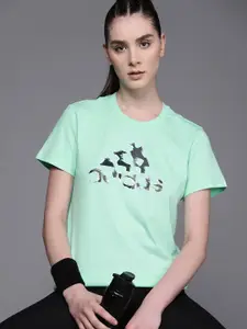 ADIDAS Animal Print Cotton T-shirt