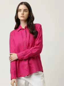 Marks & Spencer Women Pink Casual Shirt