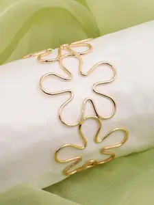SOHI Women Gold-Toned Gold-Plated Armlet Bracelet