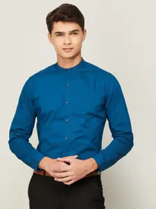 CODE by Lifestyle Men Teal Slim Fit Cotton Formal Shirt