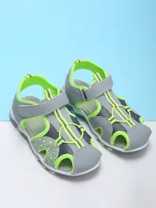 Fame Forever by Lifestyle Boys Grey & Green Fisherman Sandals