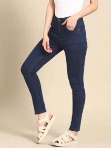 United Colors of Benetton Women Navy Blue Skinny Fit Stretchable Jeans