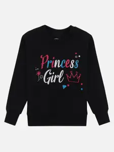 DYCA Boys Black Printed Sweatshirt