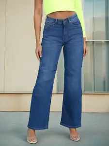 Flying Machine Women Bootcut High-Rise Light Fade Stretchable Jeans