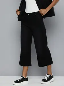 Flying Machine Women Wide Leg High-Rise Light Fade Stretchable Jeans