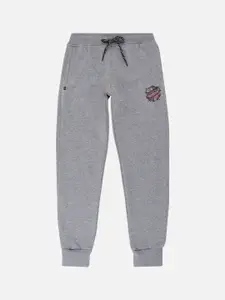 PROTEENS Boys Grey Solid Cotton Joggers