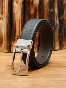 LOUIS STITCH Men Black & Brown Reversible Leather Formal Belt