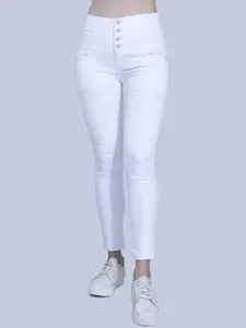 FCK-3 Women White Hottie High-Rise Stretchable Jeans