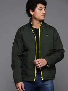 Allen Solly Sport  Olive Green Solid Padded Jacket