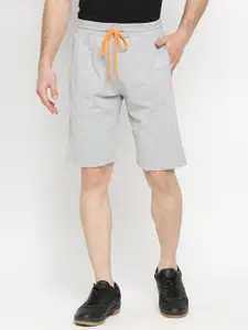 UnderJeans by Spykar Men Grey Solid Shorts