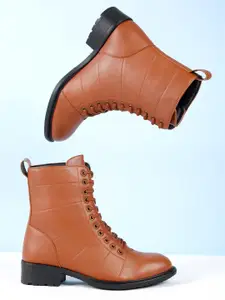 Roadster Women Tan Brown Solid Winter Boots