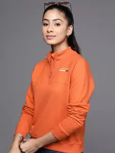 Allen Solly Woman Women Orange Pure Cotton Sweatshirt