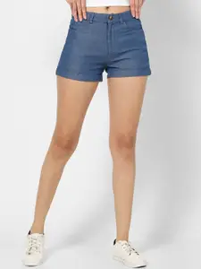 VASTRADO Women Blue Cotton Shorts