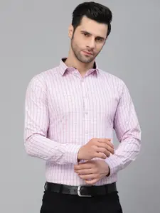 Style Quotient Men Tattersall Checked Regular Fit Formal Shirt