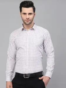 Style Quotient MenTattersall Checked Regular Fit Formal Shirt