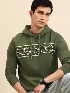 Being Human Graphic Printed Hooded Sweatshirt