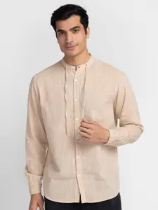 Globus Men Beige Pure Cotton Casual Shirt