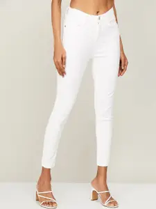 Fame Forever by Lifestyle Women White Skinny Fit Solid Jeans
