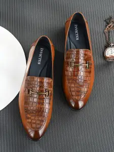 INVICTUS Men Tan Formal Slip-On Shoes