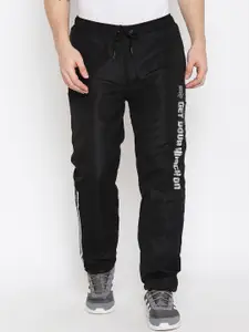 Duke Men Black Solid Track Pants