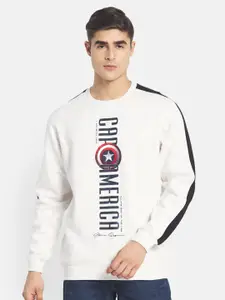 Octave Men Printed Typography Sweatshirt