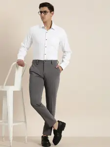 INVICTUS Men Slim Fit Knitted Formal Trousers