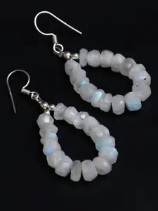 HIFLYER JEWELS White Contemporary Drop Earrings