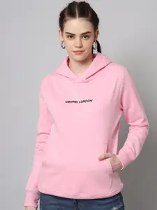 GRIFFEL Women Pink Solid Sweatshirt