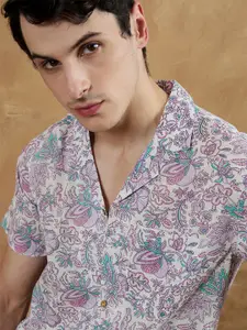 DENNISON Block Printed Lightweight Casual Shirt