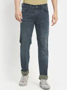Octave Men Grey Regular Fit Cotton Mid-Rise Jeans