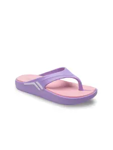 Bonkerz Women Purple & Pink Croslite Thong Flip-Flops