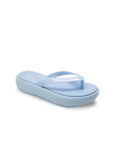 Bonkerz Women Blue Croslite Thong Flip-Flops